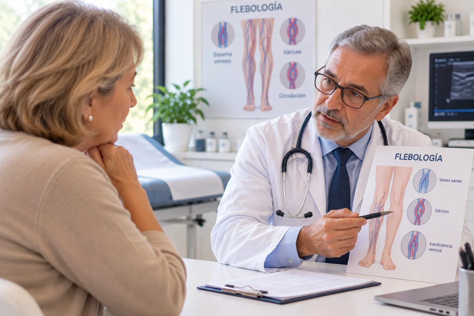 Consulta de Flebología sobre venas
